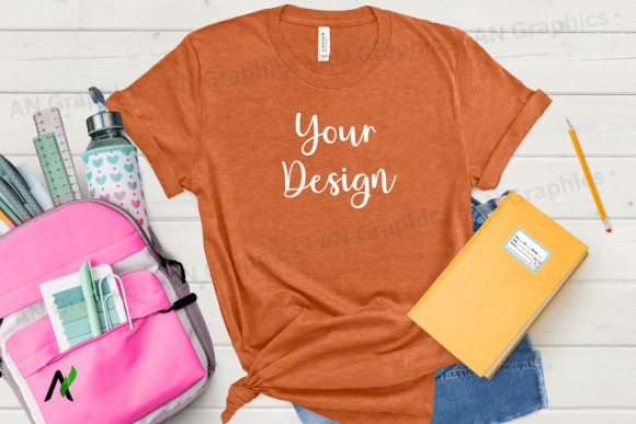 Back to School Bell Canvas Mockup - 025
