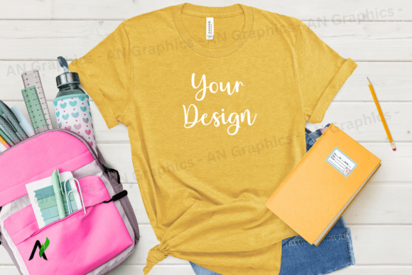 Back to School Bell Canvas Mockup - 078