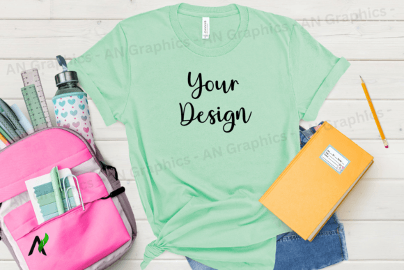 Back to School Bell Canvas Mockup - 087