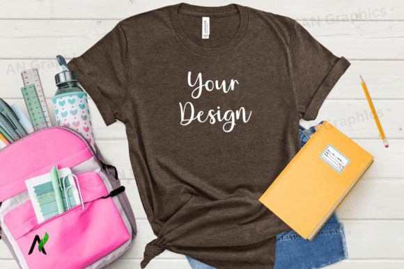 Back to School Bell Canvas Mockup – A Creative Tool for Designers