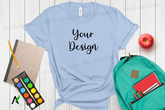 Back to School Bella Canvas Mockup - 006