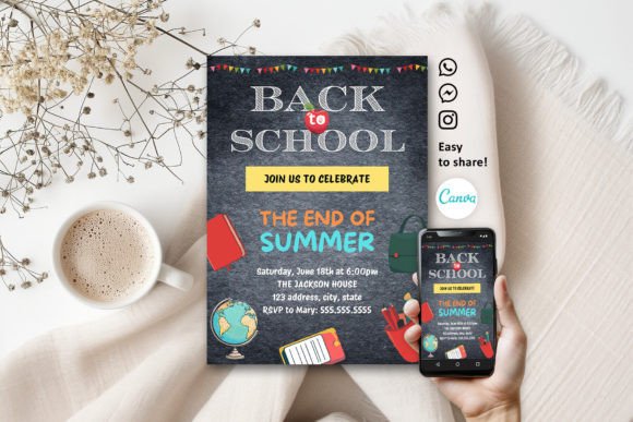 Back to School Chalkboard Invitation: A Simple and Effective Way to Welcome Students