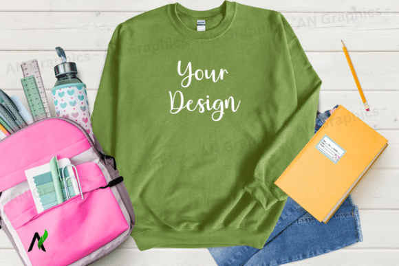 Back to School Gildan 18000 Mockup - 021: A Versatile Tool for Designers