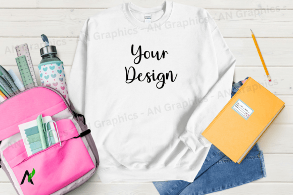 Back to School Gildan 18000 Mockup - 042
