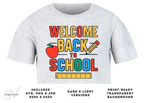 Welcome Back to School Graphic: A Versatile Design for Creative Workflows